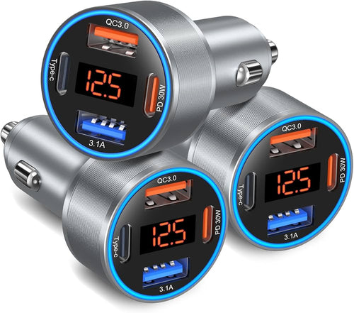 Chargeur rapide voiture USB-C double port 65W