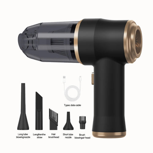 Aspirateur Voiture Sans Fil Portable — Haute Puissance, Rechargeable