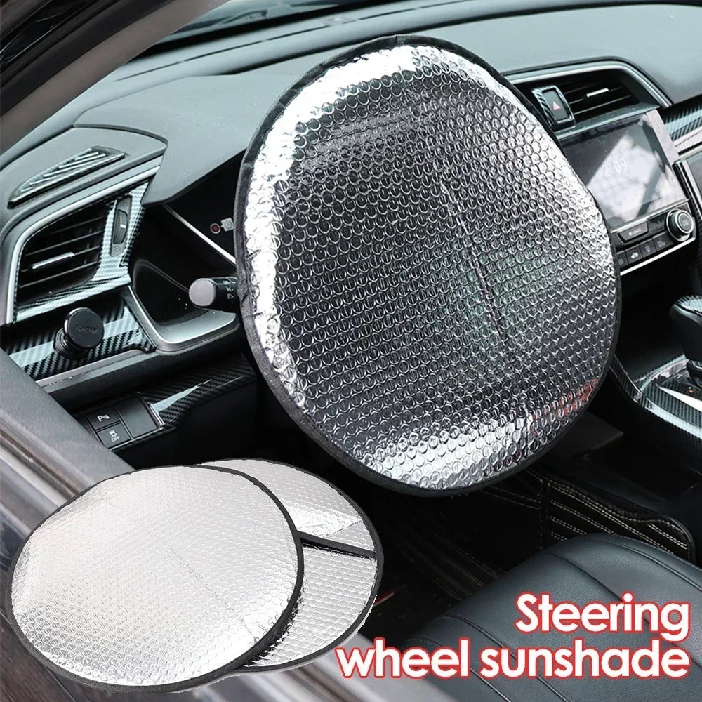 Cache-Volant Solaire Voiture — Aluminium Réfléchissant Anti-UV Pliable