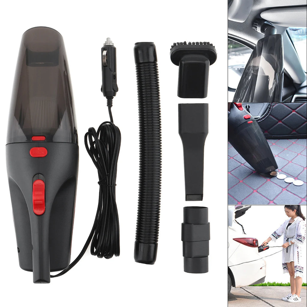 Aspirateur Voiture Portable 12V 120W — Humide & Sec, Filtre HEPA