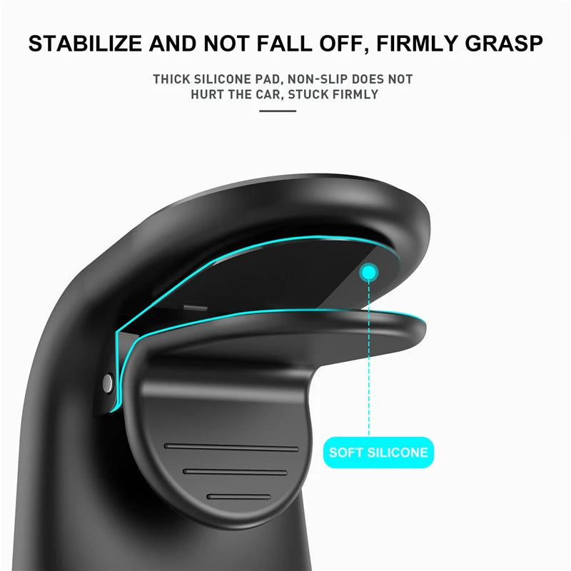 Support Téléphone Voiture Magnétique — Rotation 360° Grille d'Aération