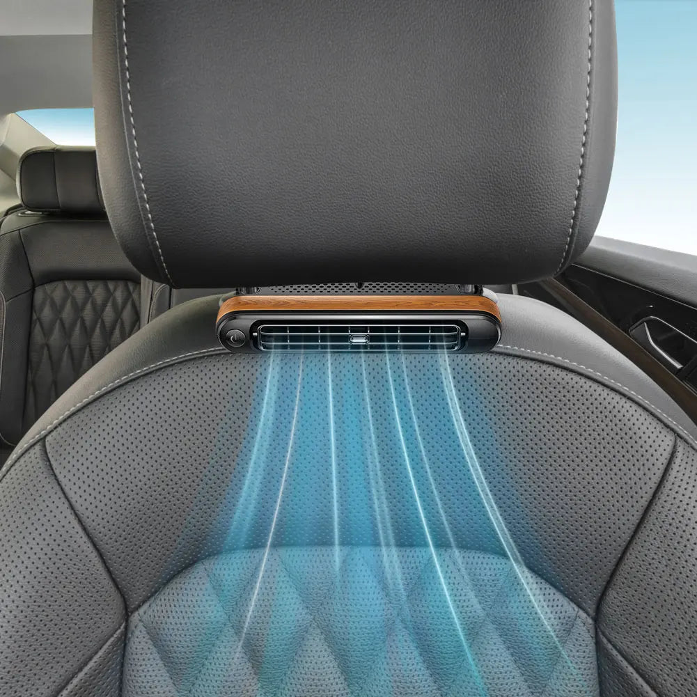 Ventilateur Appui-Tête Voiture USB — Refroidissement Siège Arrière 3 Vitesses