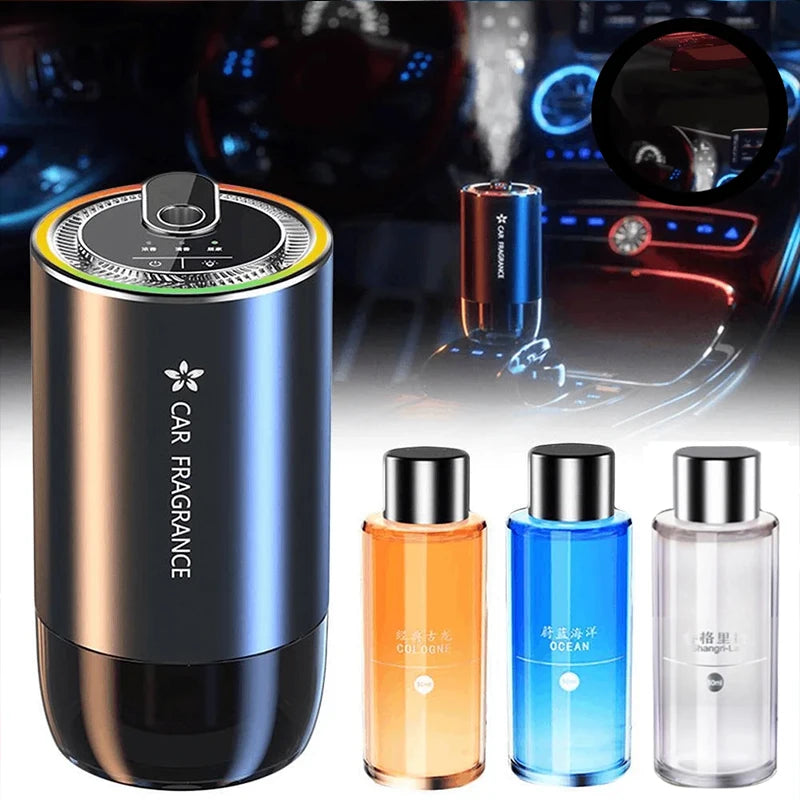 Diffuseur de Parfum Voiture Rechargeable USB — 1000mAh, LED
