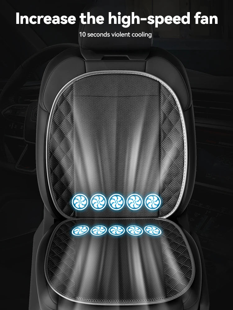 Coussin refroidissement voiture USB en utilisation
