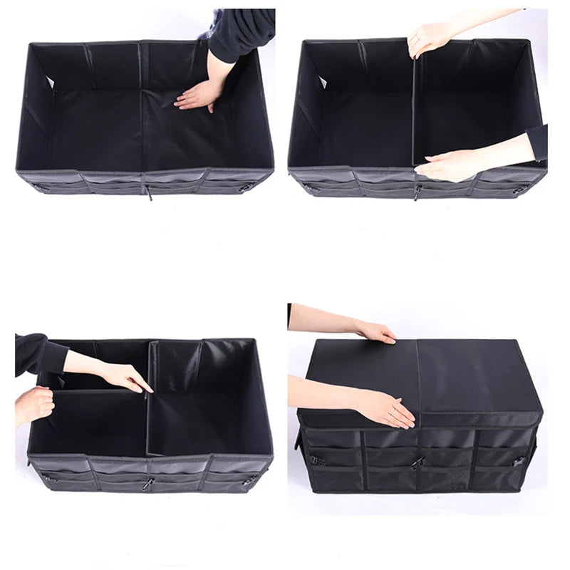 Boîte de Rangement Coffre Voiture Pliable 66L — Robuste & Antidérapante