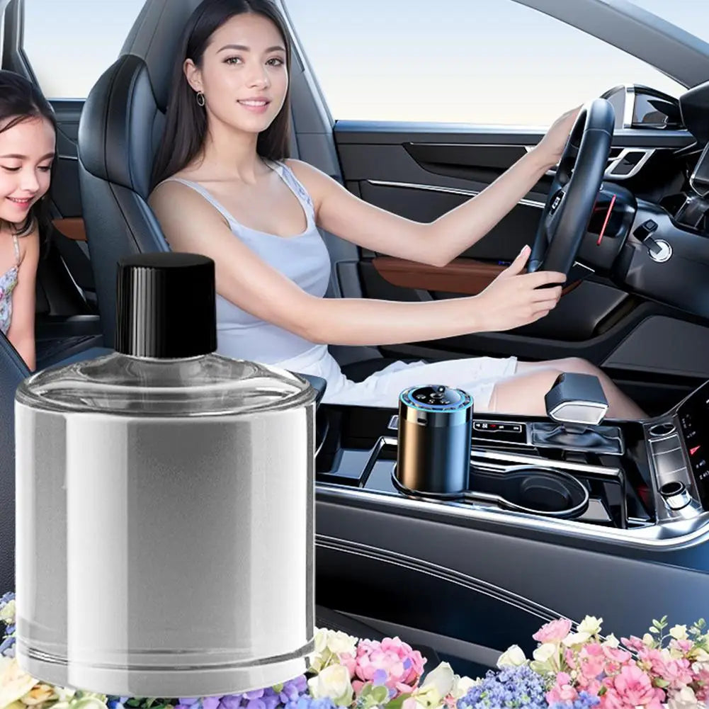 Désodorisant Voiture Ciel Étoilé — Diffuseur Parfum & Lumière d'Ambiance