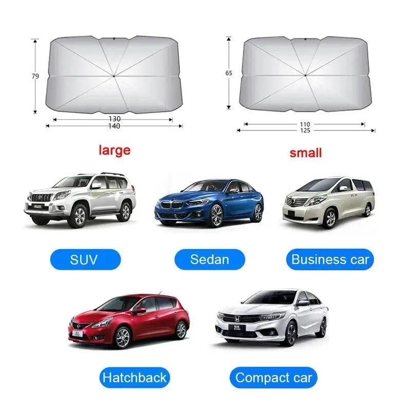 Pare-Soleil Voiture Pliable Universel — Anti-UV Toutes Fenêtres