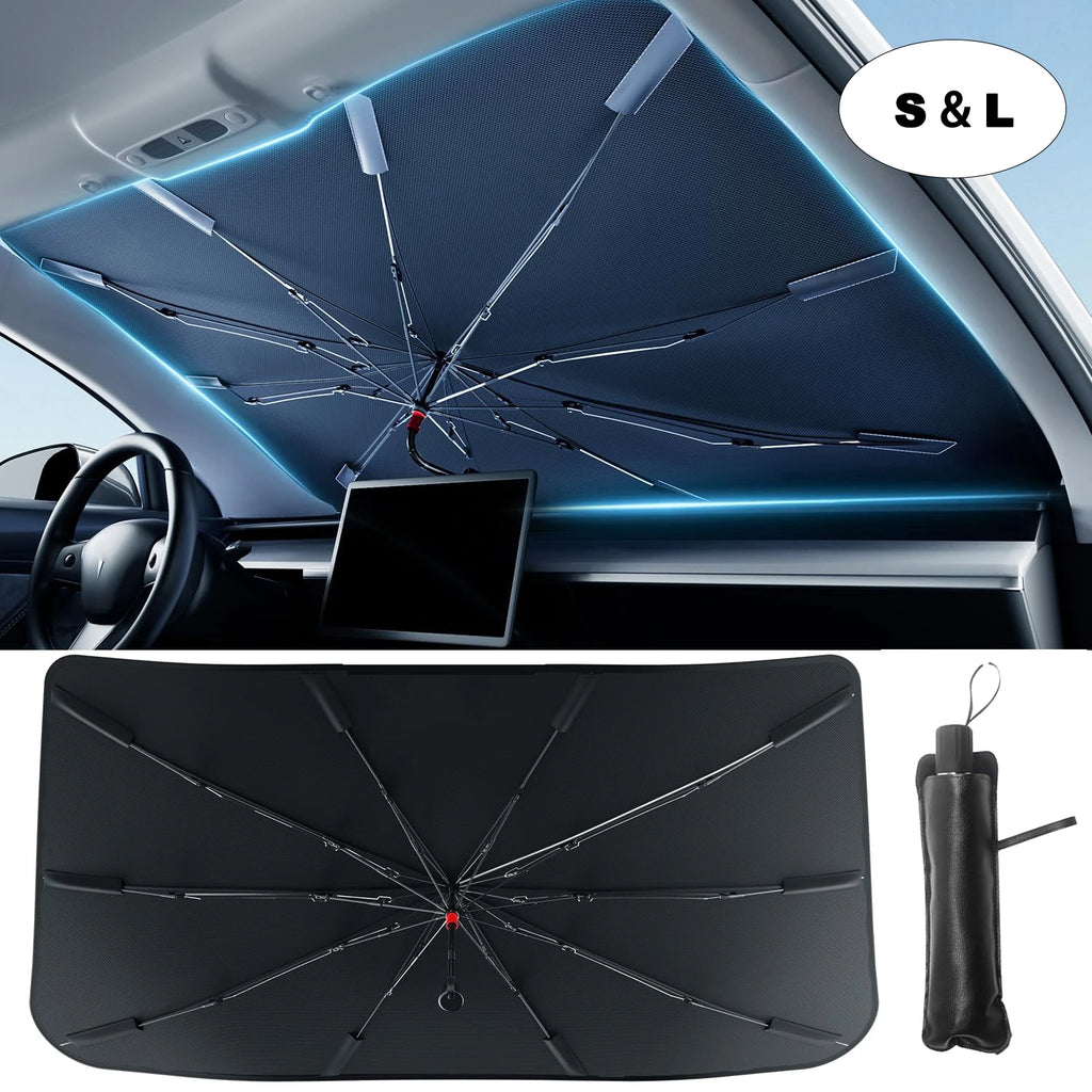 Pare-Soleil Voiture Pliable Universel — Anti-UV Toutes Fenêtres