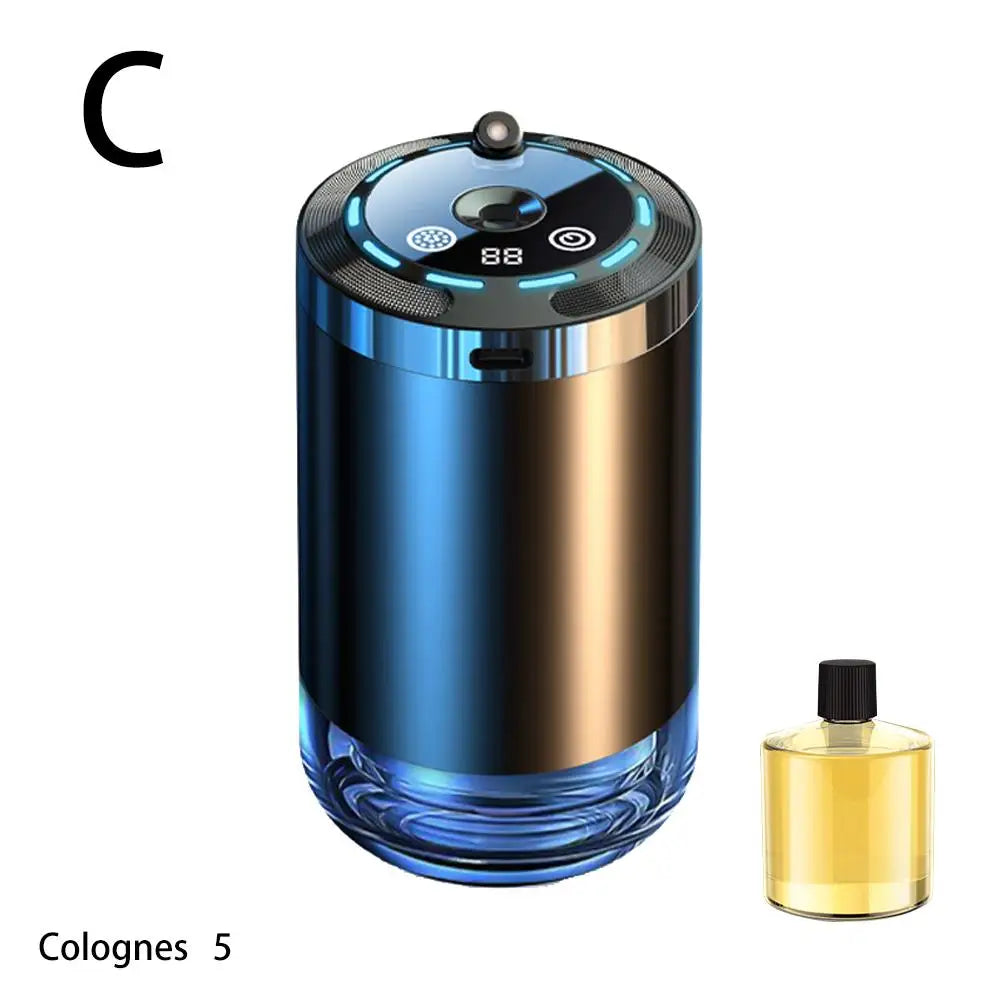 Désodorisant Voiture Ciel Étoilé — Diffuseur Parfum & Lumière d'Ambiance