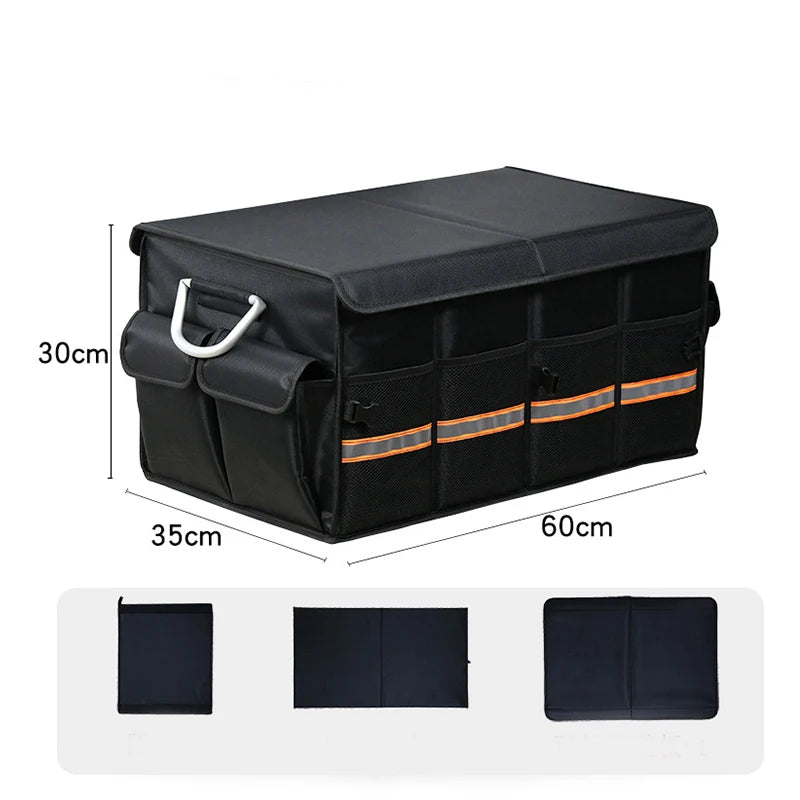 Boîte de Rangement Coffre Voiture Pliable 66L — Robuste & Antidérapante