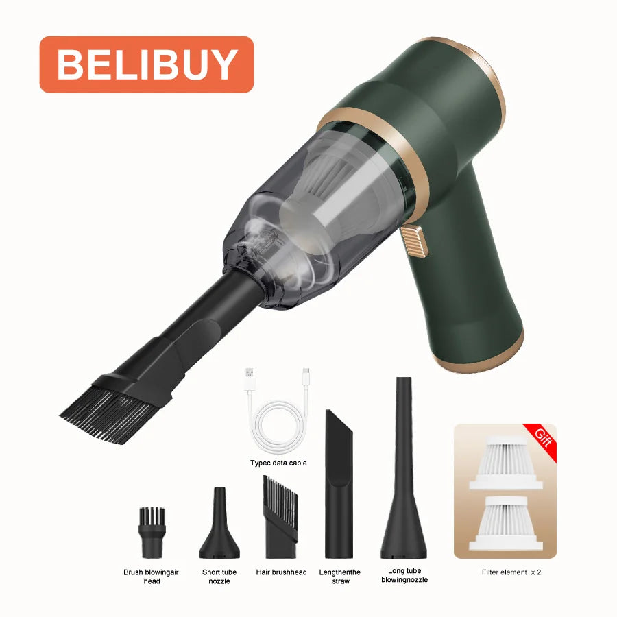 Aspirateur Voiture Sans Fil Portable — Haute Puissance, Rechargeable