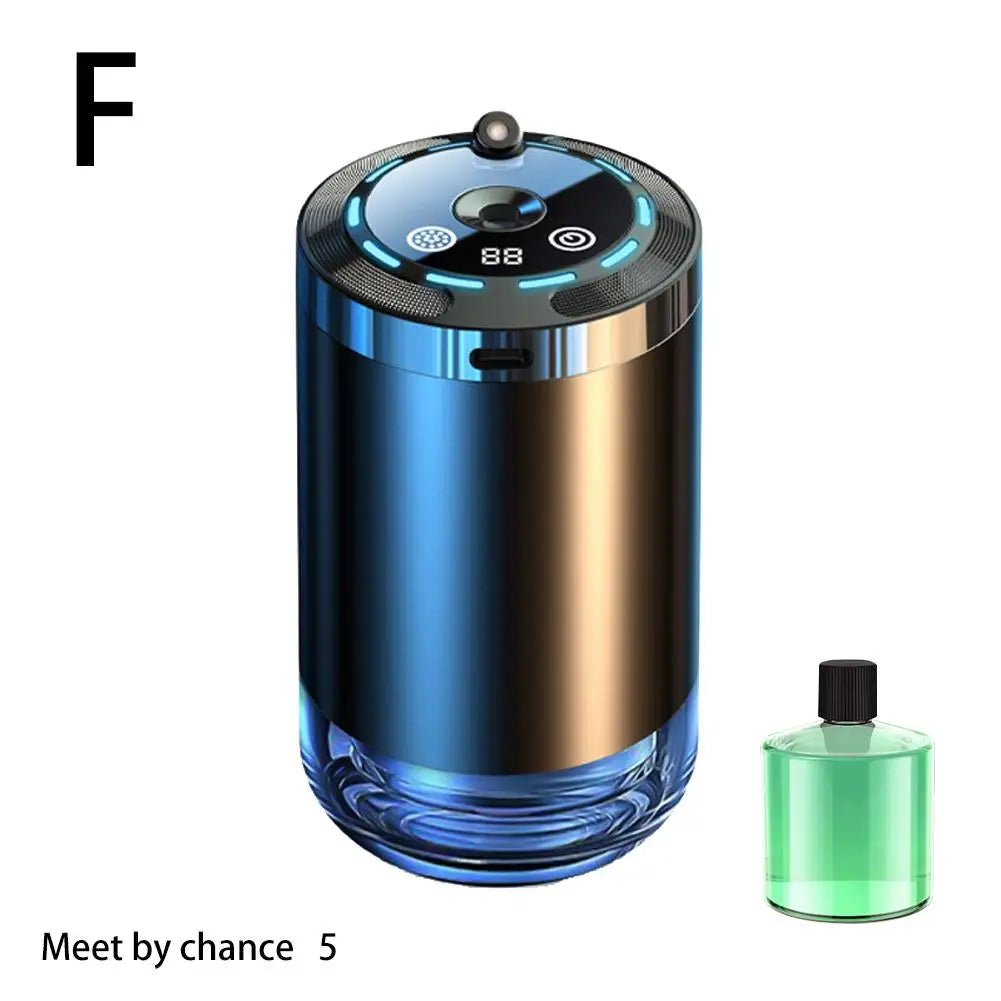 Désodorisant Voiture Ciel Étoilé — Diffuseur Parfum & Lumière d'Ambiance