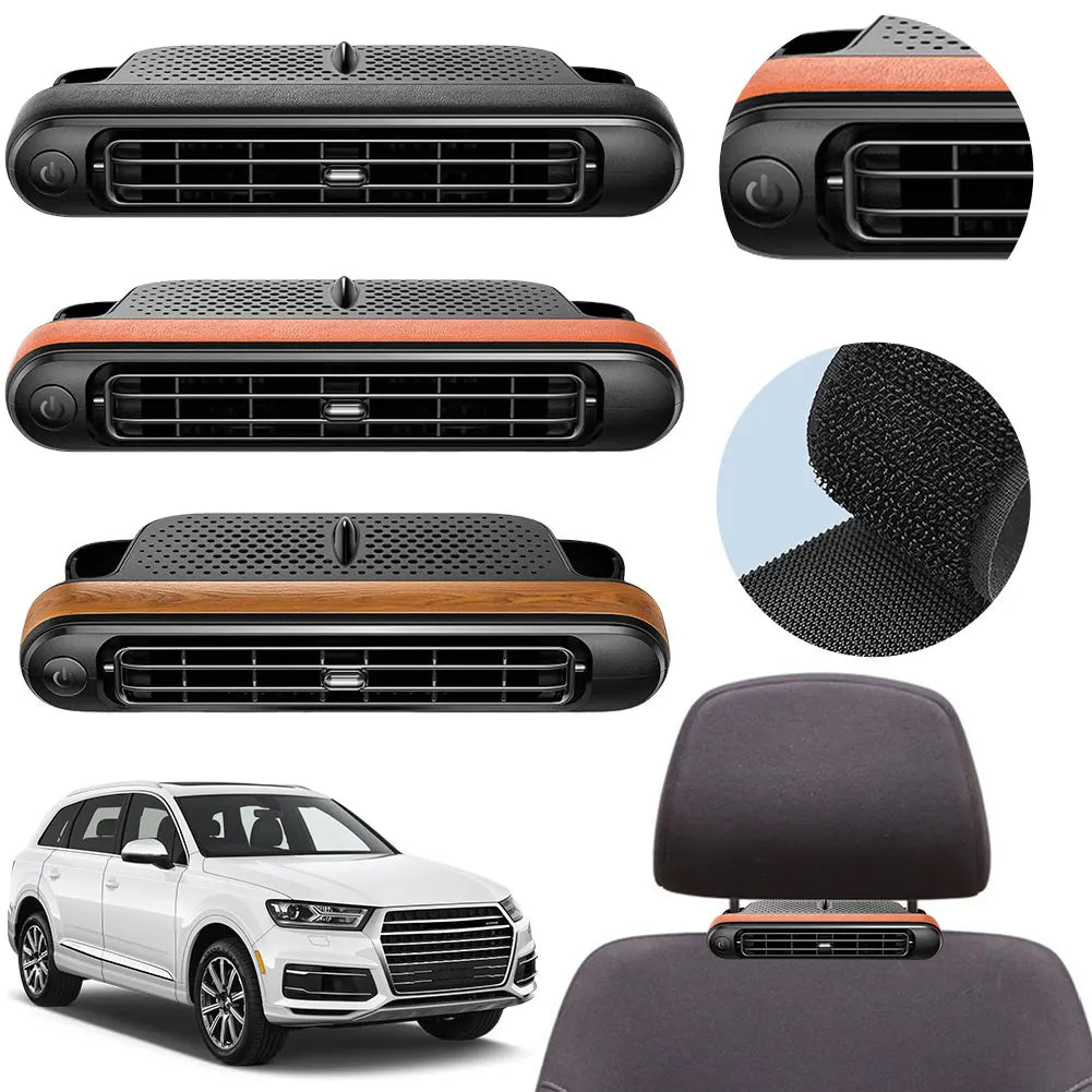 Ventilateur Appui-Tête Voiture USB — Refroidissement Siège Arrière 3 Vitesses