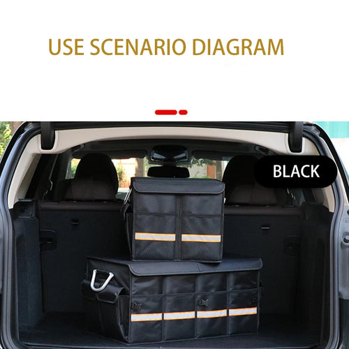 Boîte de Rangement Coffre Voiture Pliable 66L — Robuste & Antidérapante