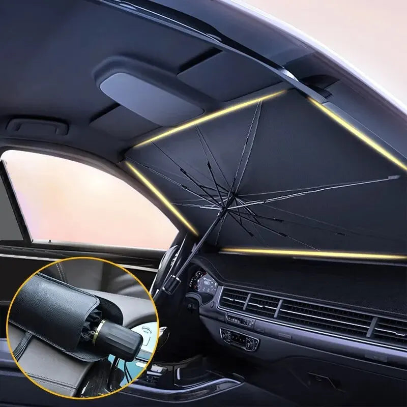 Pare-Soleil Voiture Pliable Universel — Anti-UV Toutes Fenêtres