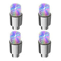Bouchons de Valve LED Voiture — Lot de 4, Éclairage Roue Automatique