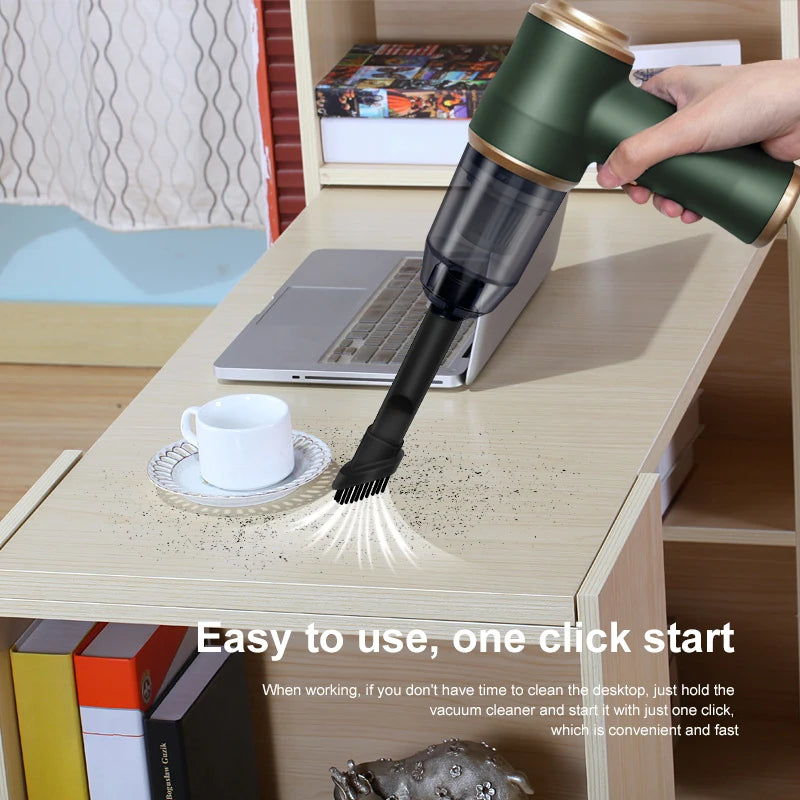 Aspirateur Voiture Sans Fil Portable — Haute Puissance, Rechargeable