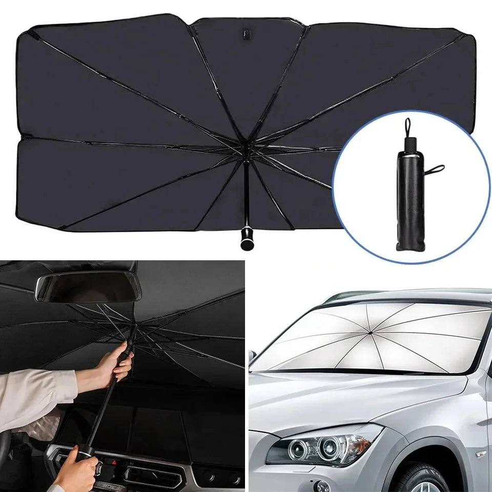 Pare-Soleil Voiture Pliable Universel — Anti-UV Toutes Fenêtres