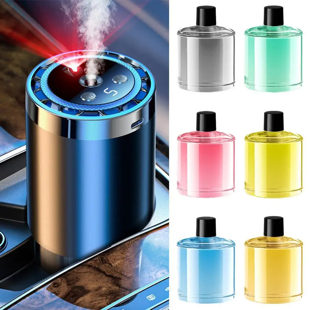 Désodorisant Voiture Ciel Étoilé — Diffuseur Parfum & Lumière d'Ambiance